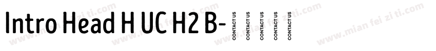 Intro Head H UC H2 B字体转换